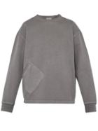 Matchesfashion.com Lemaire - Crew Neck Cotton Sweatshirt - Mens - Light Grey