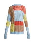 House Of Holland Patchwork Hooded Wool-blend Sweater