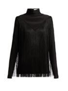Givenchy Fringed Silk-georgette Top