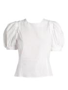 Brock Collection Takato Puff-sleeved Cotton Top