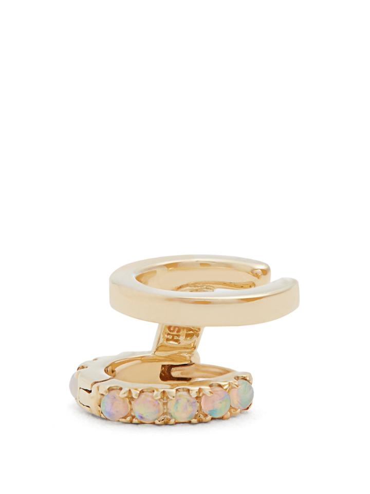 Maria Tash Opal & Yellow-gold Ear Cuff