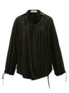 Matchesfashion.com Palmer//harding - First Moment Ruched Jersey Blouse - Womens - Black