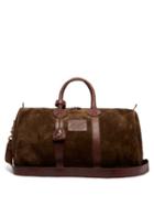 Matchesfashion.com Polo Ralph Lauren - Leather Trimmed Suede Holdall - Mens - Green
