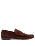 Harrys Of London James Embossed-suede Loafers