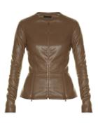The Row Anasta Collarless Leather Jacket