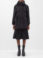 Sacai - Hooded Cotton-blend Parka - Womens - Black