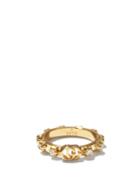 Matchesfashion.com Gucci - Gg-logo Diamond & 18kt Gold Ring - Womens - Yellow Gold