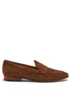 Tod's Round-toe Suede Penny Loafers