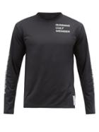 Matchesfashion.com Satisfy - Race Perforated Performance T Shirt - Mens - Black