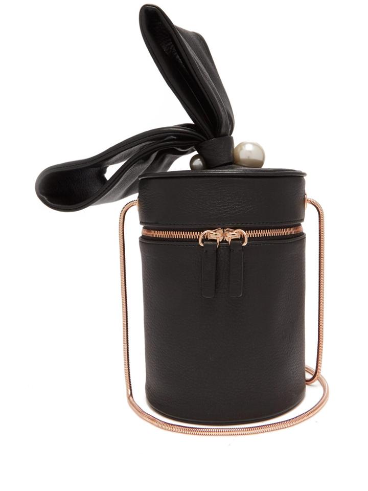 Sophia Webster Bonnie Pearl Leather Cylinder Bag