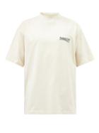 Balenciaga - Campaign Logo-embroidered Cotton-jersey T-shirt - Mens - Cream