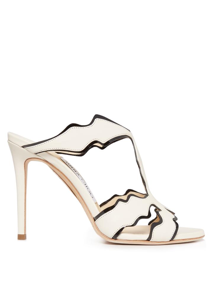 Jimmy Choo Lanta 100mm Leather Mules
