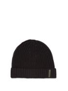 Matchesfashion.com Burberry - Ribbed Knit Cashmere Beanie Hat - Mens - Black