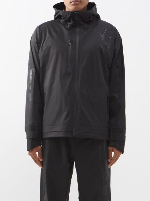 Zegna - Three-layer Softshell Hooded Jacket - Mens - Black