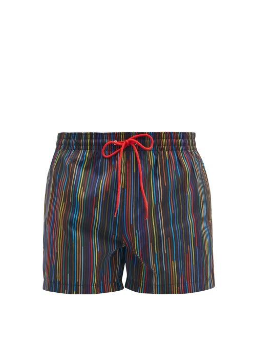 Matchesfashion.com Paul Smith - Championship-stripe Swim Shorts - Mens - Multi