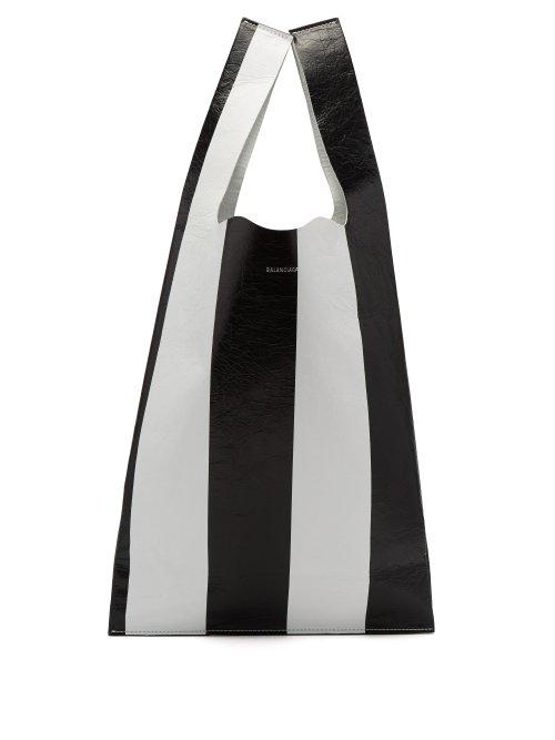Matchesfashion.com Balenciaga - Supermarket Arena Tote - Womens - Black White