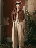 S.s. Daley - Alexander Pleated Wide-leg Twill Trousers - Mens - Beige