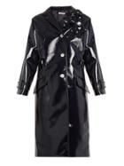 Miu Miu Floral-embellished Vinyl Coat