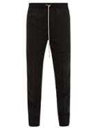 Matchesfashion.com Rick Owens - Astaires Drawstring Wool-blend Trousers - Mens - Black