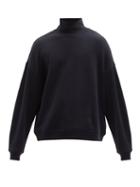 Mens Rtw Raey - Funnel-neck Cotton-jersey Sweatshirt - Mens - Navy