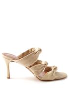 Le Monde Beryl - Knotted Linen Sandals - Womens - Beige