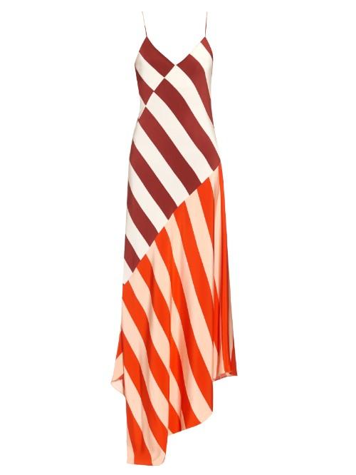 Jonathan Saunders Connie Stripe-print Sleeveless Dress
