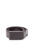 Matchesfashion.com Prada - Rectangular Buckle Saffiano Leather Belt - Mens - Black