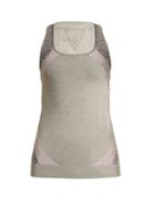 Matchesfashion.com Laain - Raphaela Leopard Print Performance Tank Top - Womens - Grey Multi