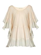 Mes Demoiselles Radiance Ruffle-trimmed Cotton Blouse