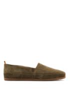 Matchesfashion.com Mulo - Shearling Lined Suede Espadrilles - Mens - Khaki