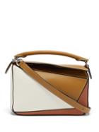Matchesfashion.com Loewe - Puzzle Leather Cross-body Bag - Womens - Brown Multi