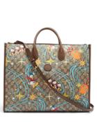 Matchesfashion.com Gucci - X Disney Donald Duck-print Canvas Tote Bag - Womens - Brown Multi