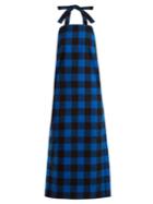 Vetements Checked Flannel Apron Dress