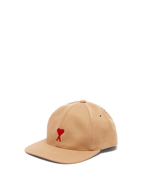 Matchesfashion.com Ami - Ami De Coeur-embroidered Twill Cap - Mens - Beige
