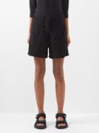 Raey - Wide-leg Pocket-front Shorts - Womens - Black