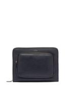 Matchesfashion.com Smythson - Panama Leather Pouch - Mens - Navy