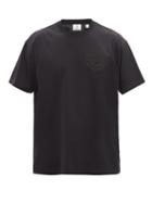 Mens Rtw Burberry - Ronin Logo-embroidered T-shirt - Mens - Black