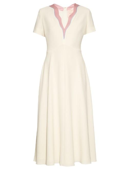 Roksanda Behn Contrast V-neck Dress