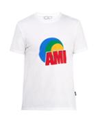 Ami Logo-print Cotton-jersey T-shirt