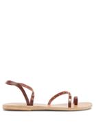 Matchesfashion.com Ancient Greek Sandals - Apli Eleftheria Studded Leather Sandals - Womens - Dark Brown
