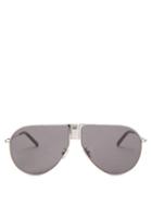 Mens Eyewear Dior - Diorice Aviator Metal Sunglasses - Mens - Silver