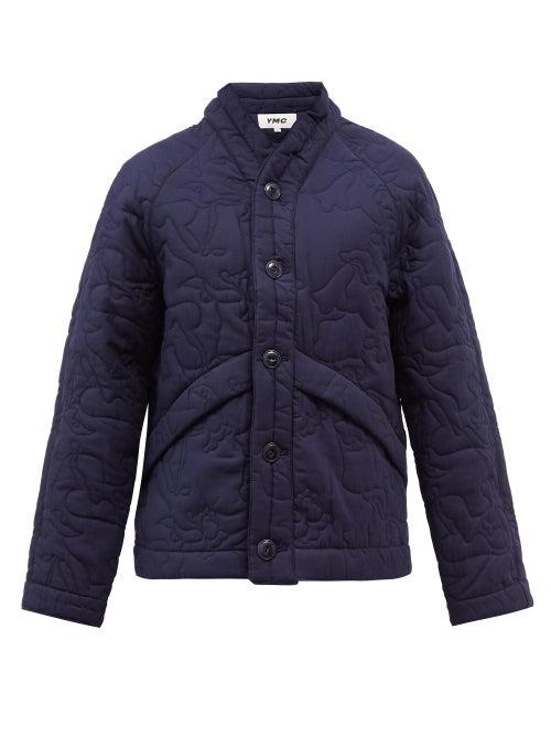 Ymc - Erkin Quilted-canvas Jacket - Mens - Navy