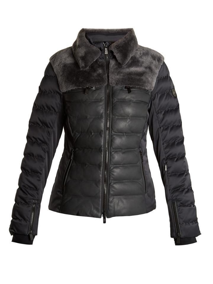 Toni Sailer Rhea Shearling-trimmed Technical Ski Jacket