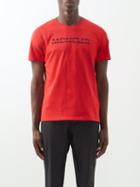 Moncler - Logo-embroidered Cotton-jersey T-shirt - Mens - Red