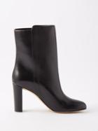 Jimmy Choo - Rina 85 Faux-pearl Leather Ankle Boots - Womens - Black