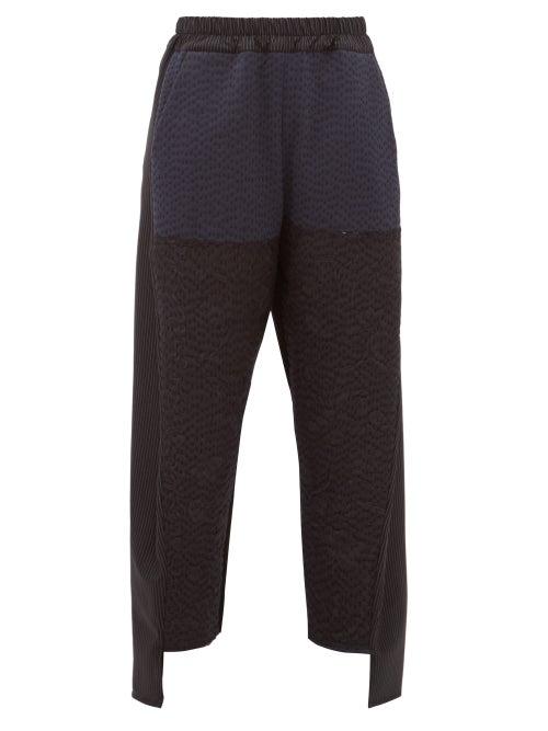 Matchesfashion.com By Walid - Sally Floral Embroidered Trousers - Womens - Black