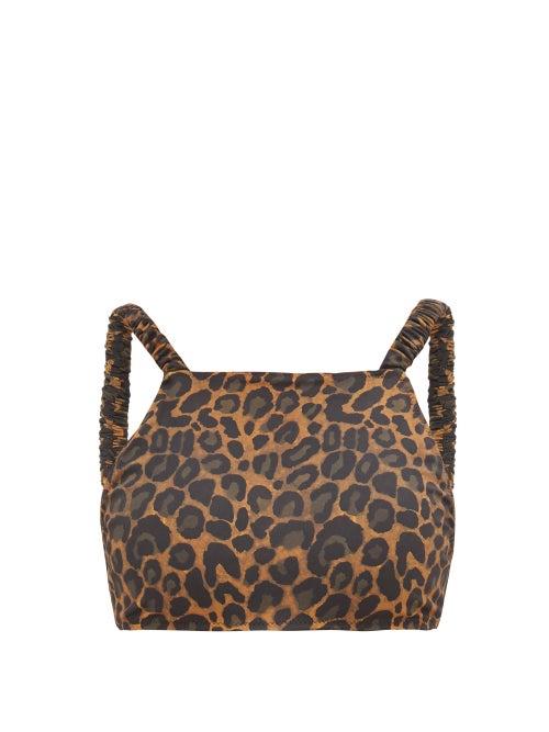 Matchesfashion.com Fisch - Tamarin Leopard-print Bikini Top - Womens - Leopard