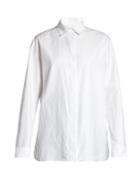 The Row Big Juliette Embroidered-cuff Shirt