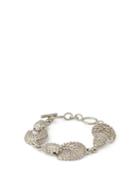 Matchesfashion.com Jil Sander - Large Link Textured Metal Bracelet - Womens - Silver