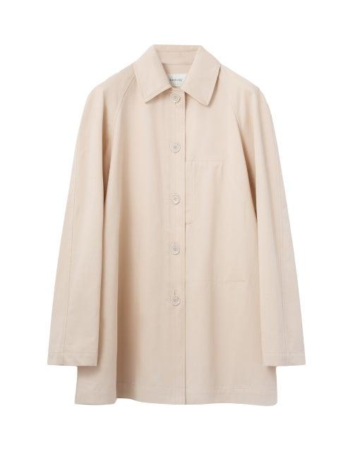 Lemaire - Raglan-sleeve Gabardine Overshirt - Womens - Cream